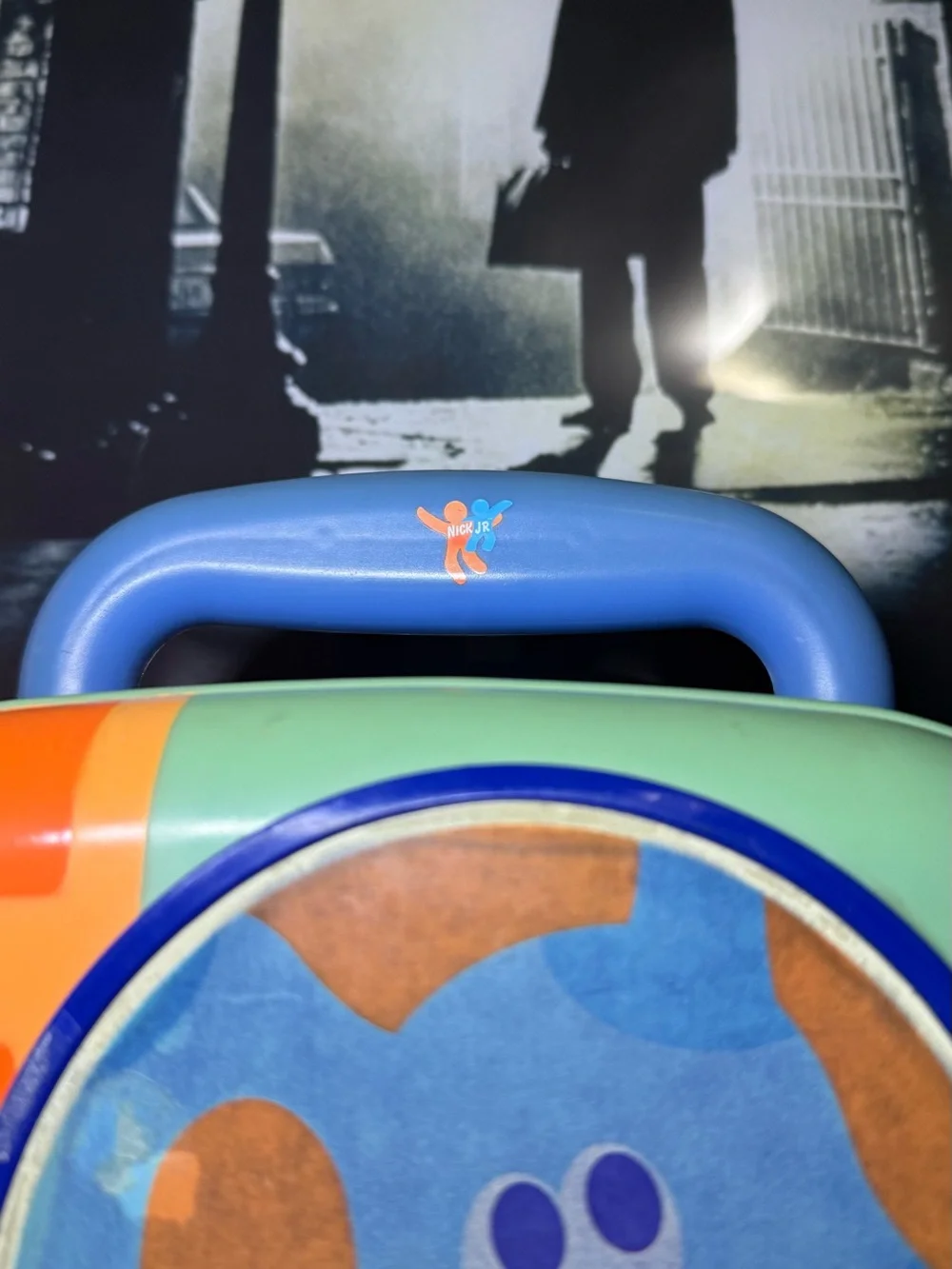 Vintage 2002 Blues Clues Toy Suitcase / Art Carry Case With Wheels